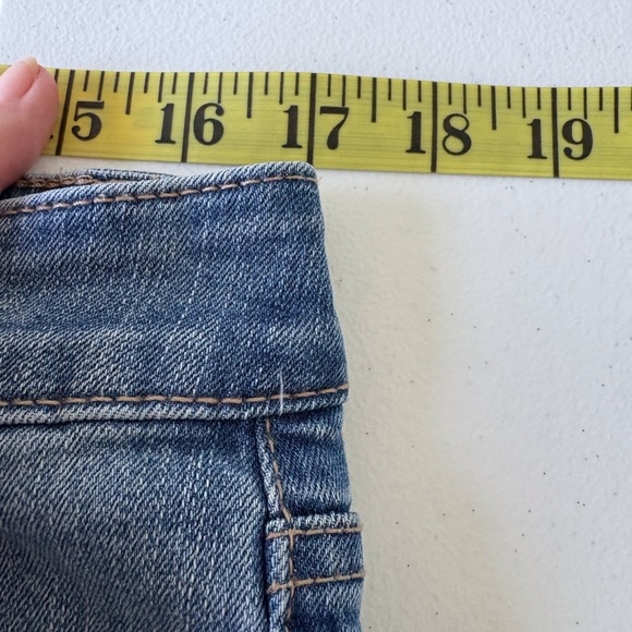 White House Black Market Slim Crop Jeans Size 10 Embroidered Casual Stretch Cuff - Picture 13 of 16